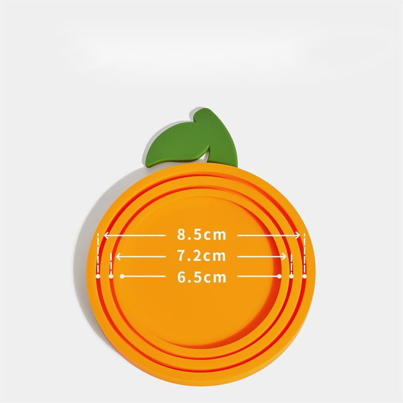 Pet food Can Lid Set | Tangerine | VETREKA