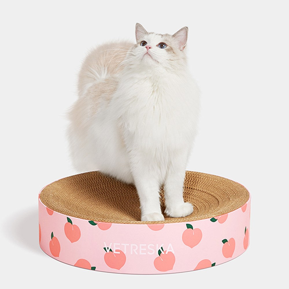 VETRESKA Cat Scratching Bed | Peach | Scratch & Lounge product image