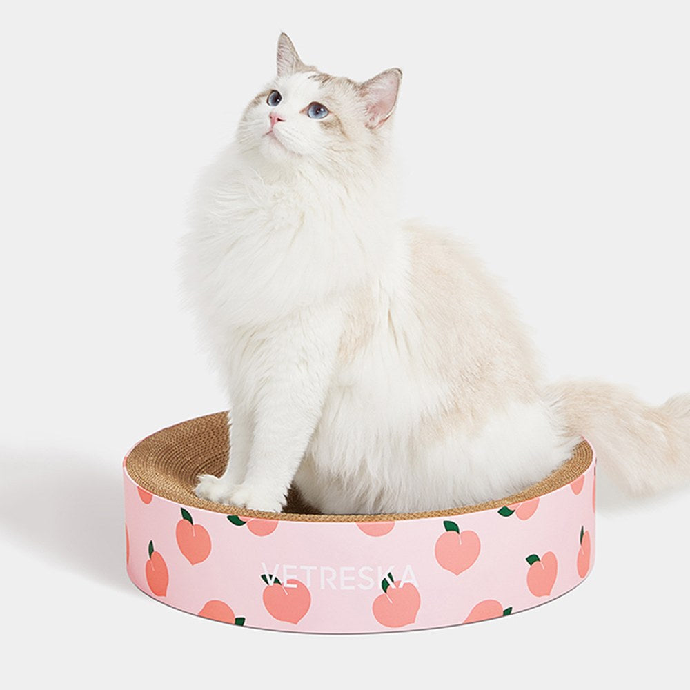VETRESKA Cat Scratching Bed | Peach | Scratch & Lounge product image