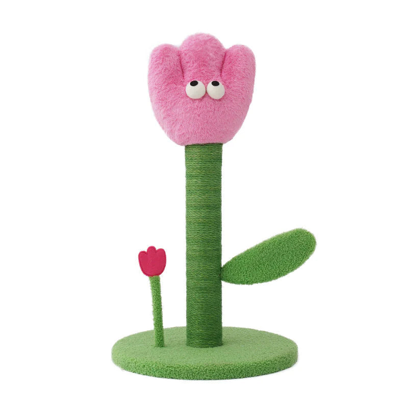 Cat Toy | Cat Scratching Post | ZEZE- Tulip Cat Scratching Post
