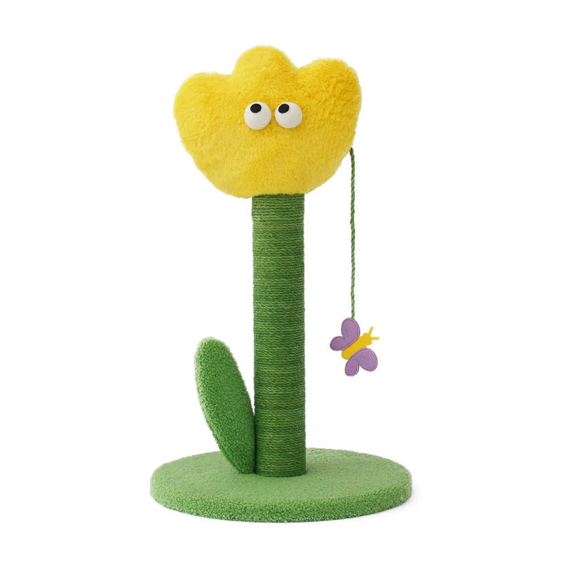 Cat Toy | Cat Scratching Post | ZEZE- Tulip Cat Scratching Post