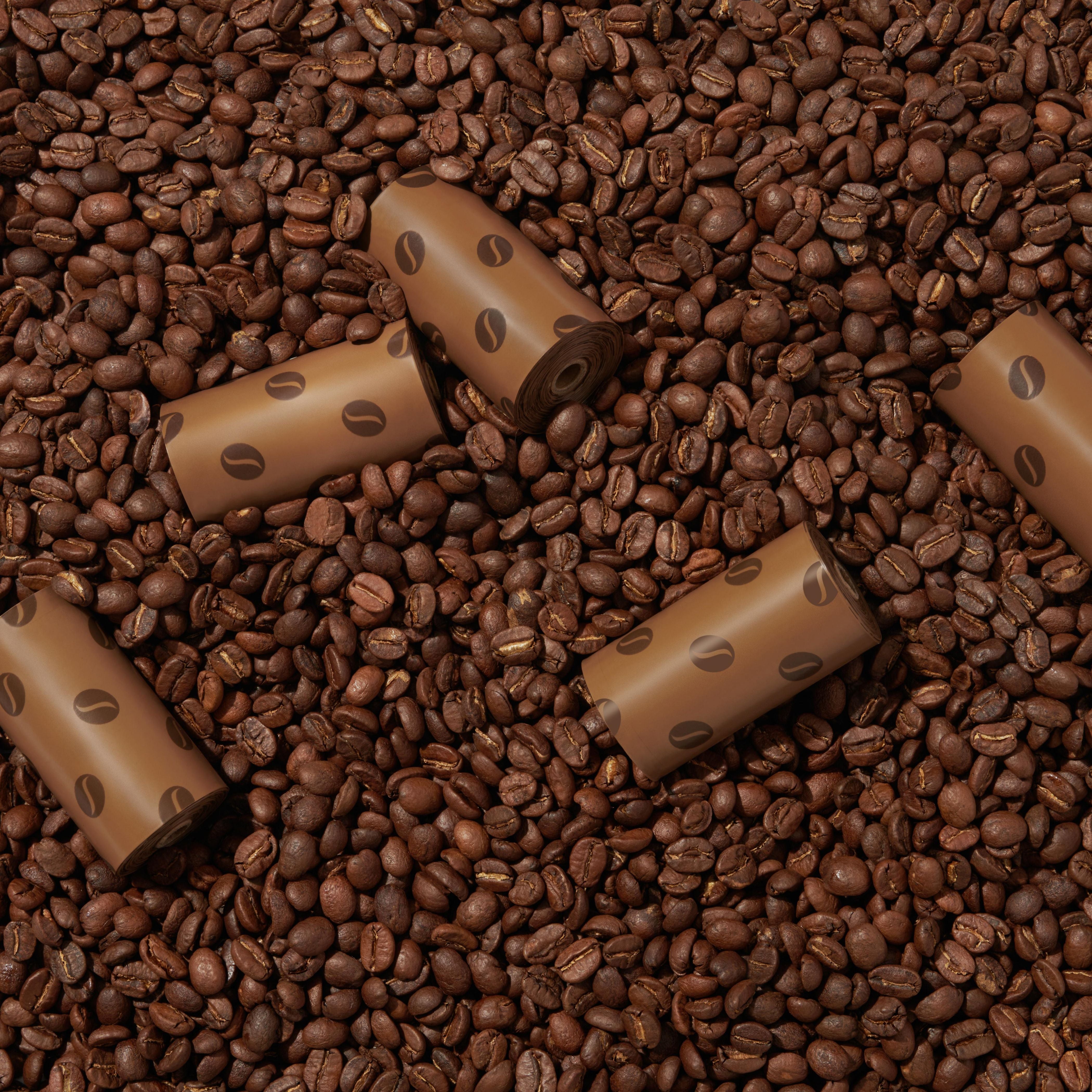 VETRESKA- Coffee Pet Poop Bags & Dispenser Set