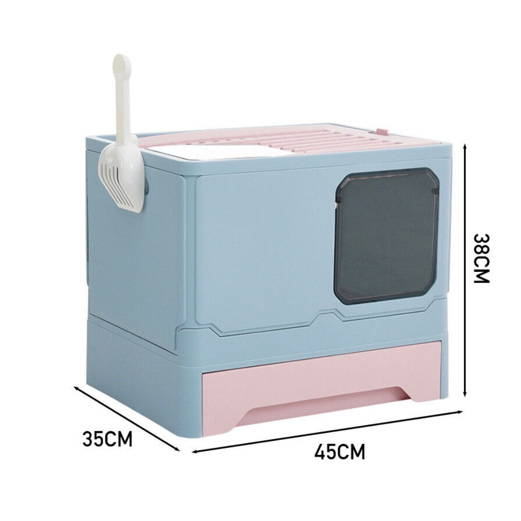 Cat Litter Box ｜Cat Toliet | Petcare Large Folding Cat Litter Box