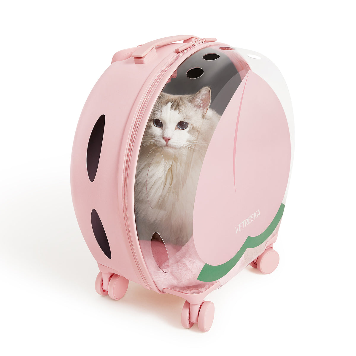 Vetreska Bubble Pets Luggage Pink