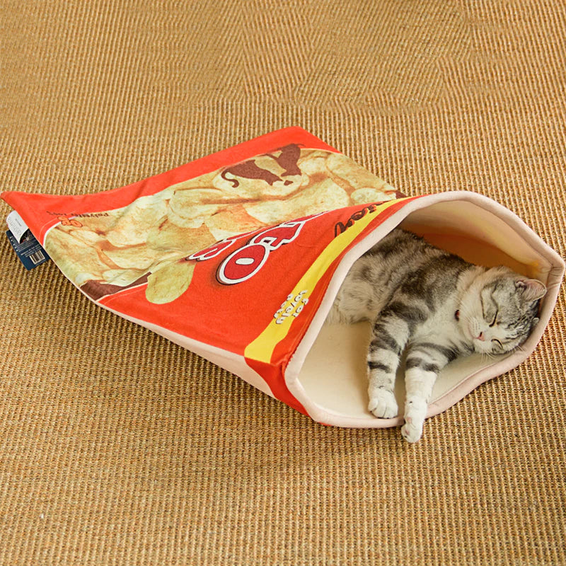 KASHIMA-Potato Chips Shaped Semi-closed Pet Bed