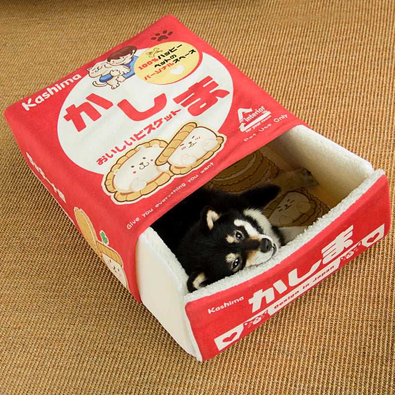 KASHIMA-Biscuit Box Shaped Pet Bed