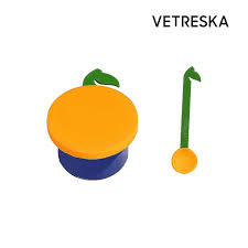 Pet food Can  Lid Set | Tangerine | VETREKA