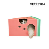 VETRESKA-Watermelon Red Cat Scratching Box