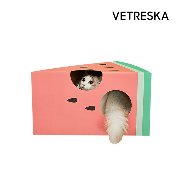 VETRESKA-Watermelon Red Cat Scratching Box