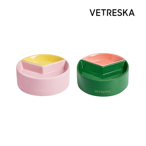 Vetreska Juicy Cherry Pet Bowl, Spoon & Mat Set