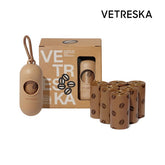 VETRESKA- Coffee Pet Poop Bags & Dispenser Set