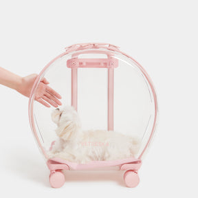 Vetreska Bubble Pets Luggage Pink