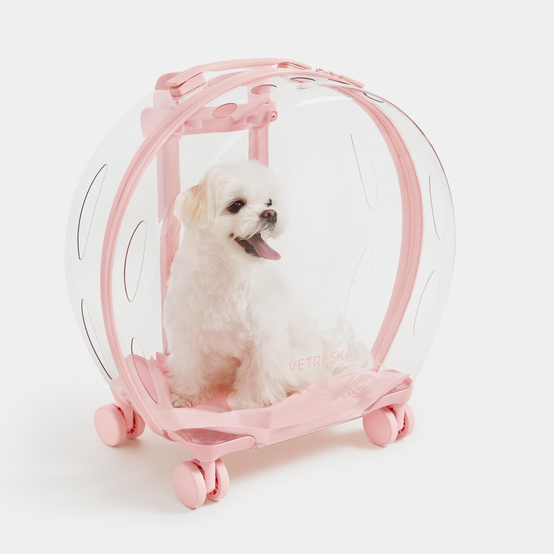 Vetreska Bubble Pets Luggage Pink