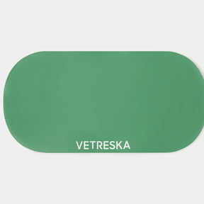 VETRESKA-Cherry Ceramic Double Bowl + Placemat