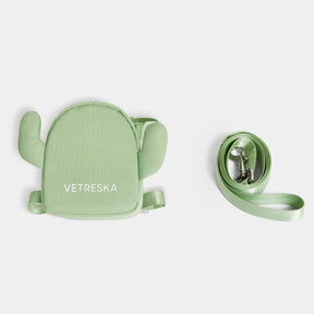 VETRESKA- Oasis Cactus Pet Harness Backpack With Leash