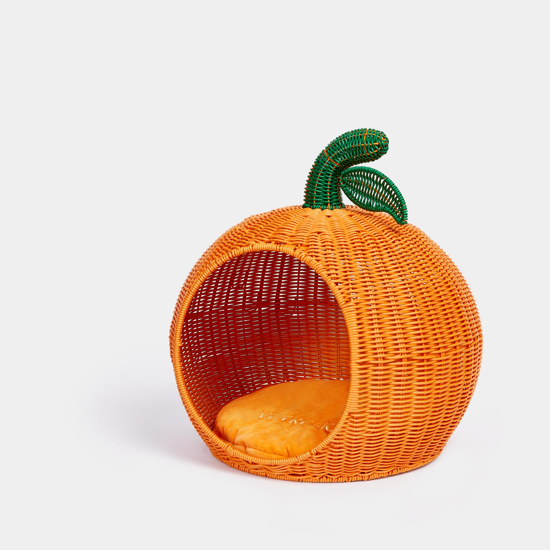 VETRESKA-Tangerine Rattan Pet Bed