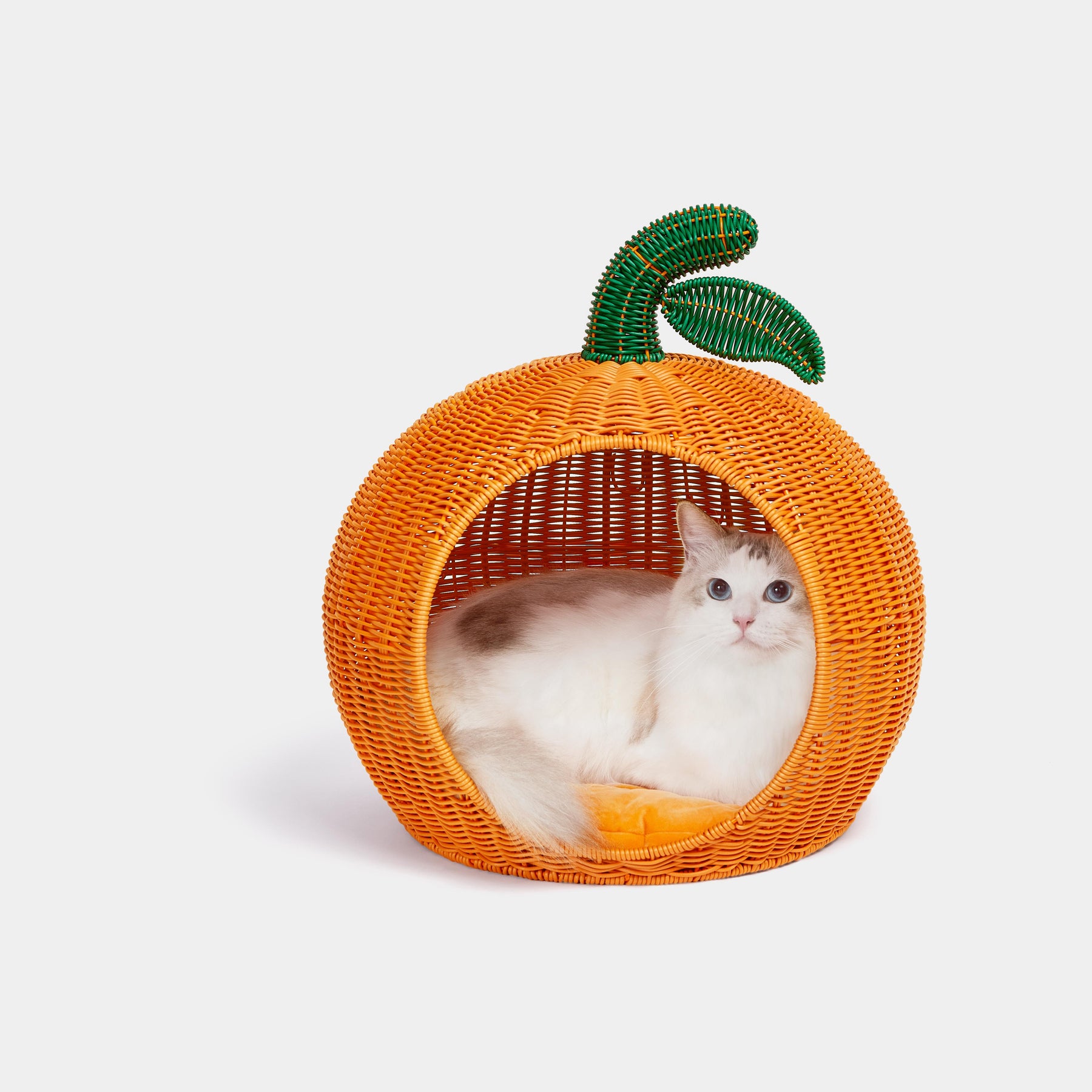 VETRESKA-Tangerine Rattan Pet Bed