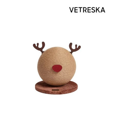 VETRESKA- Reindeer Cat Scratching Ball