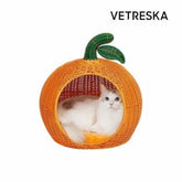 VETRESKA-Tangerine Rattan Pet Bed